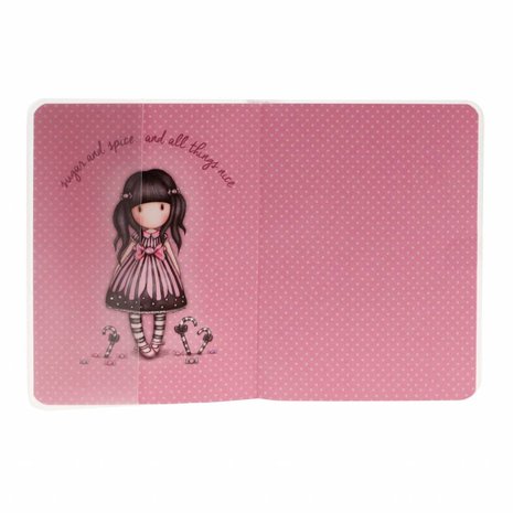 Gorjuss Sugar And Spice Frosted Cover A6 Notebook (808GJ01)