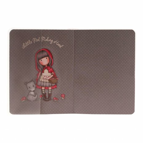 Gorjuss Little Red Riding Hood Frosted Cover A6 Notebook (808GJ03) Gorjuss Little Red Riding Hood Frosted Cover A6 Notebook (808GJ03)