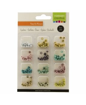 Vaessen Creative Eyelets Kit Pastel 12kl. x 25st. (10824-01)