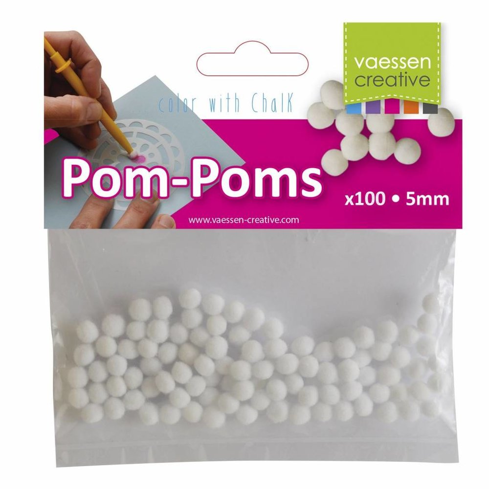 Vaessen Creative Pom-Poms 100 Stuks Ø 5mm (3014-006) Vaessen Creative Pom-Poms 100 Stuks Ø 5mm (3014-006)