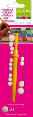Vaessen Creative Chalk Tool + 15 Pom-Poms (3014-005) Vaessen Creative Chalk Tool + 15 Pom-Poms (3014-005)