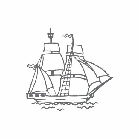 Couture Creations Tall Ship Mini Clear Stamp (CO726156) Couture Creations Tall Ship Mini Clear Stamp (CO726156)
