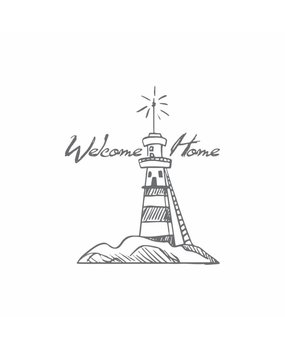 Couture Creations Welcome Lighthouse Mini Clear Stamp (CO726159) Couture Creations Welcome Lighthouse Mini Clear Stamp (CO726159)