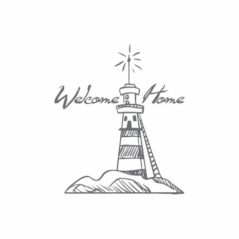 Couture Creations Welcome Lighthouse Mini Clear Stamp (CO726159) Couture Creations Welcome Lighthouse Mini Clear Stamp (CO726159)