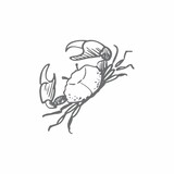 Couture Creations Crabby Mini Clear Stamp (CO726161)