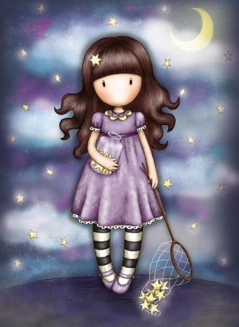 Gorjuss Catch A Falling Star Greeting Card (ES323)