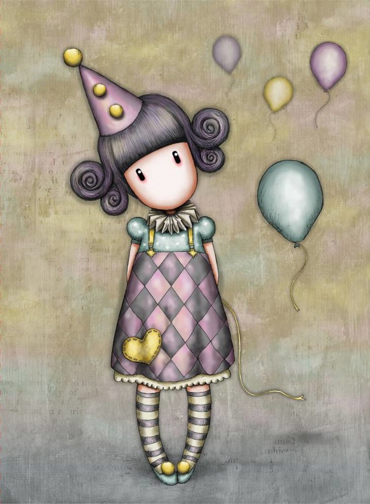 Gorjuss Pierrot Doll Greeting Card (ES328) Gorjuss Pierrot Doll Greeting Card (ES328)