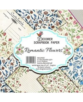 Decorer Romantic Flowers , 8x8 Inch Paper Pack (B16-403) Decorer Romantic Flowers , 8x8 Inch Paper Pack (B16-403)