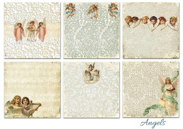 Decorer Angels , 8x8 Inch Paper Pack (B5-405) Decorer Angels , 8x8 Inch Paper Pack (B5-405)