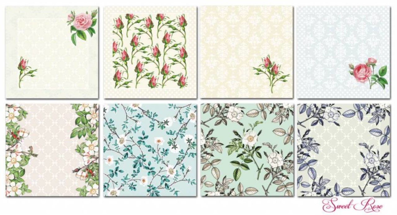 Decorer Sweet Rose 6x6 Inch Paper Pack (C20-222)
