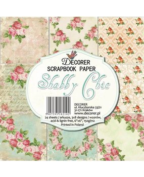 Decorer Shabby Chic 6x6 Inch Paper Pack (C6-210)