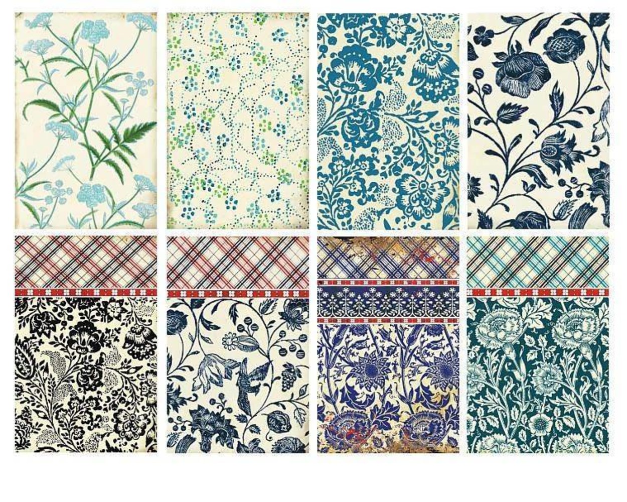 Decorer  Flowers Paper Pack (7x10,8cm) (M12)