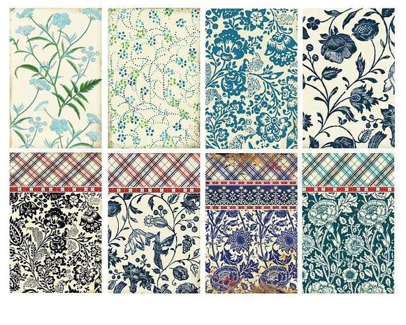 Decorer  Flowers Paper Pack (7x10,8cm) (M12)