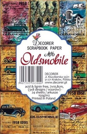 Decorer Oldsmobile Paper Pack (7x10,8cm) (M16) Decorer Oldsmobile Paper Pack (7x10,8cm) (M16)