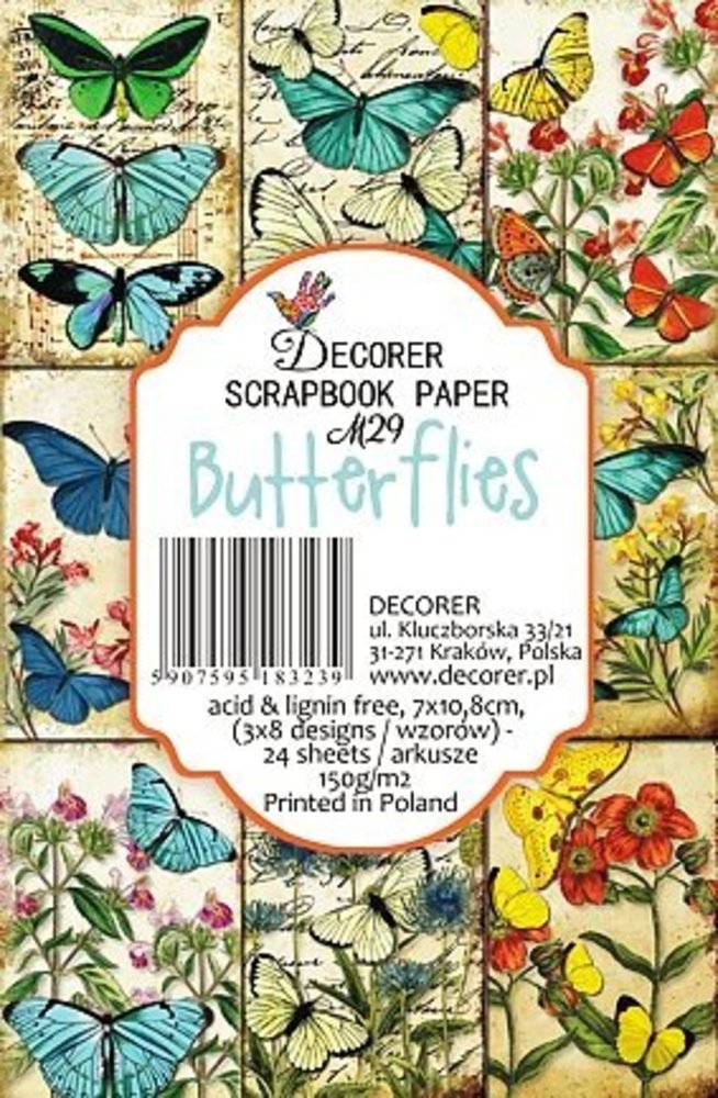 Decorer Butterflies (7x10,8cm) (M29) Decorer Butterflies (7x10,8cm) (M29)