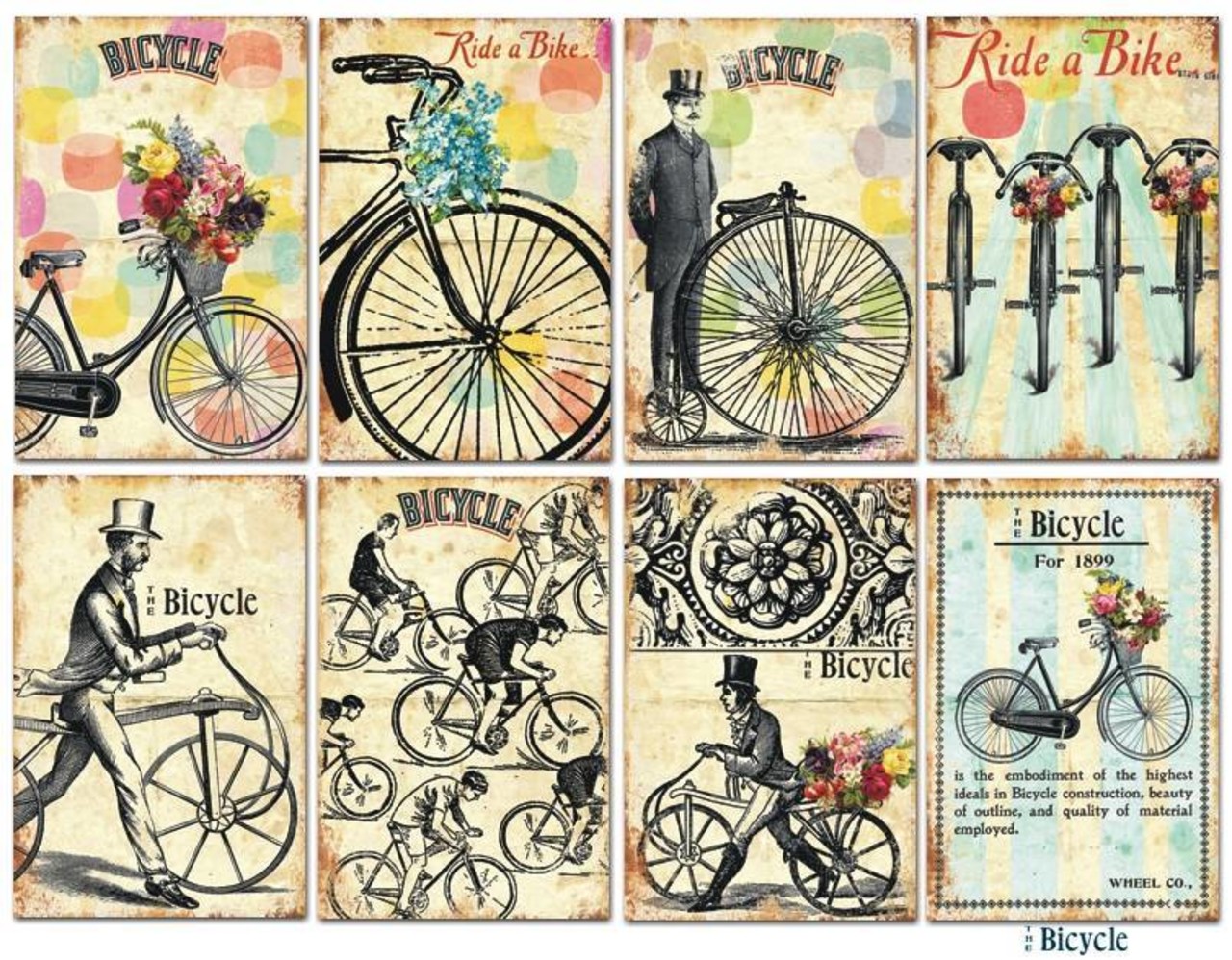 Decorer Bicycle Paper Pads (7x10,8cm) (M35)