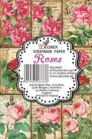 Decorer Roses Paper Pack (7x10,8cm) (M37) Decorer Roses Paper Pack (7x10,8cm) (M37)