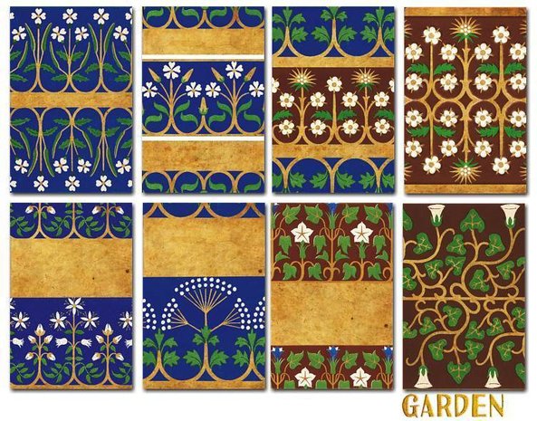 Decorer Garden Paper Pack (7x10,8cm) (M43) Decorer Garden Paper Pack (7x10,8cm) (M43)