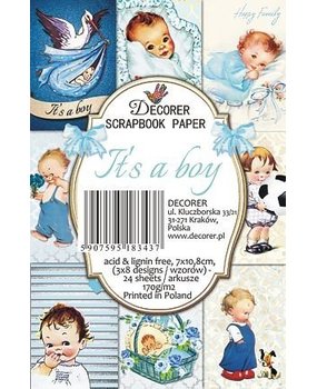 Decorer It's a Boy Paper Pack (7x10,8cm) (M50)