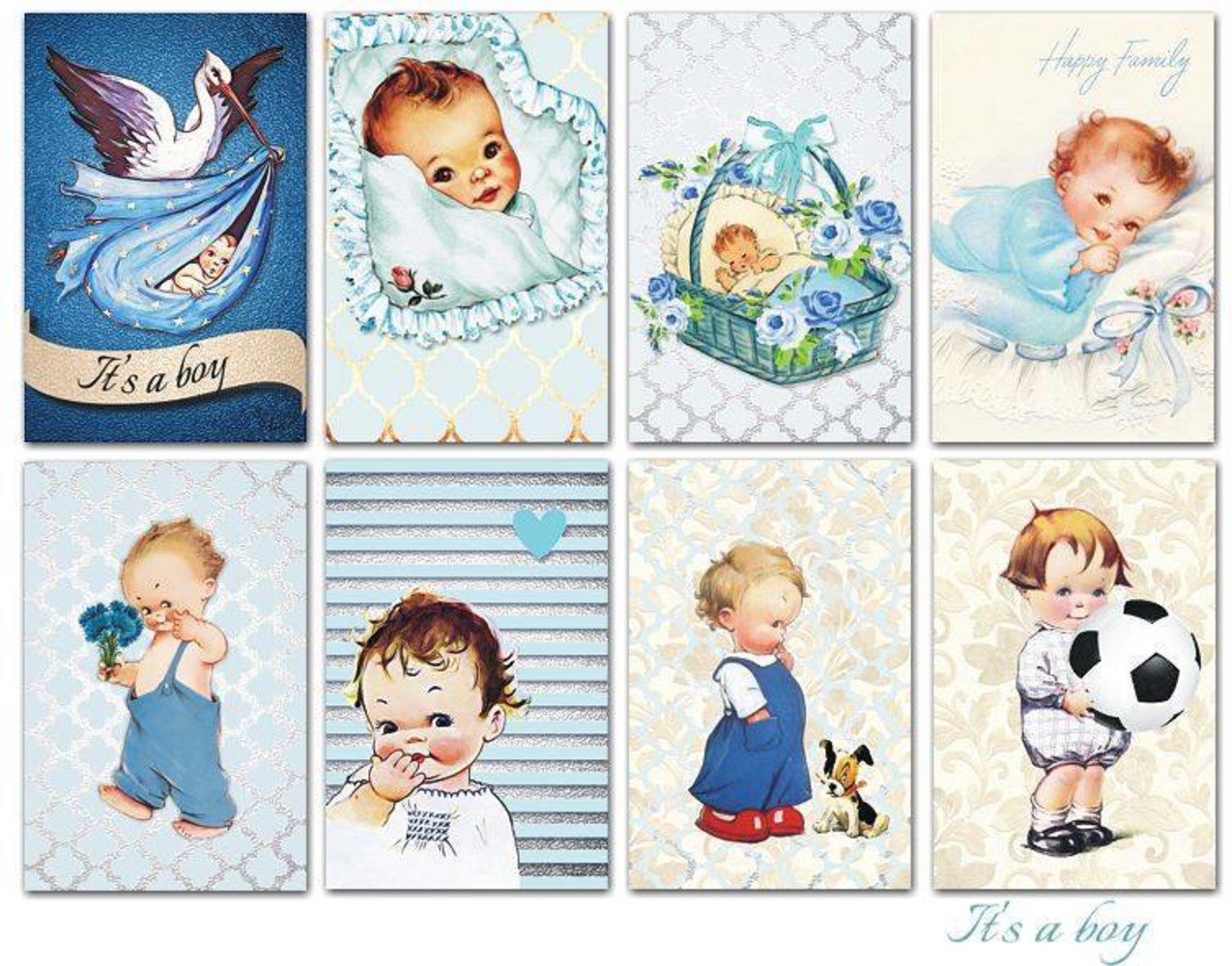 Decorer It's a Boy Paper Pack (7x10,8cm) (M50)