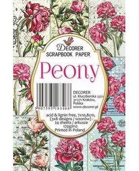 Decorer Peony Paper Pack (7x10,8cm) (M55) Decorer Peony Paper Pack (7x10,8cm) (M55)