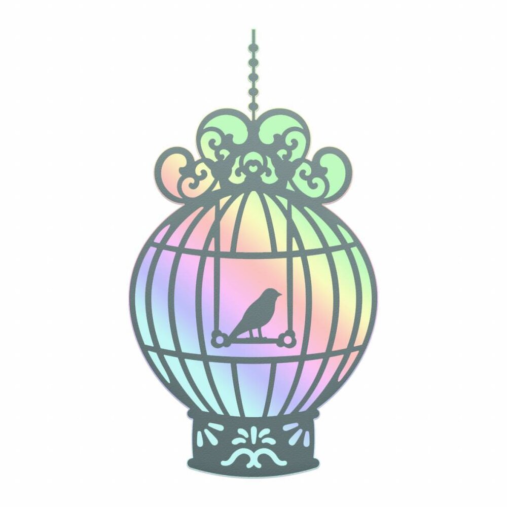 Couture Creations Hanging Cage Cut, Foil & Emboss Die (CO725846) Couture Creations Hanging Cage Cut, Foil & Emboss Die (CO725846)