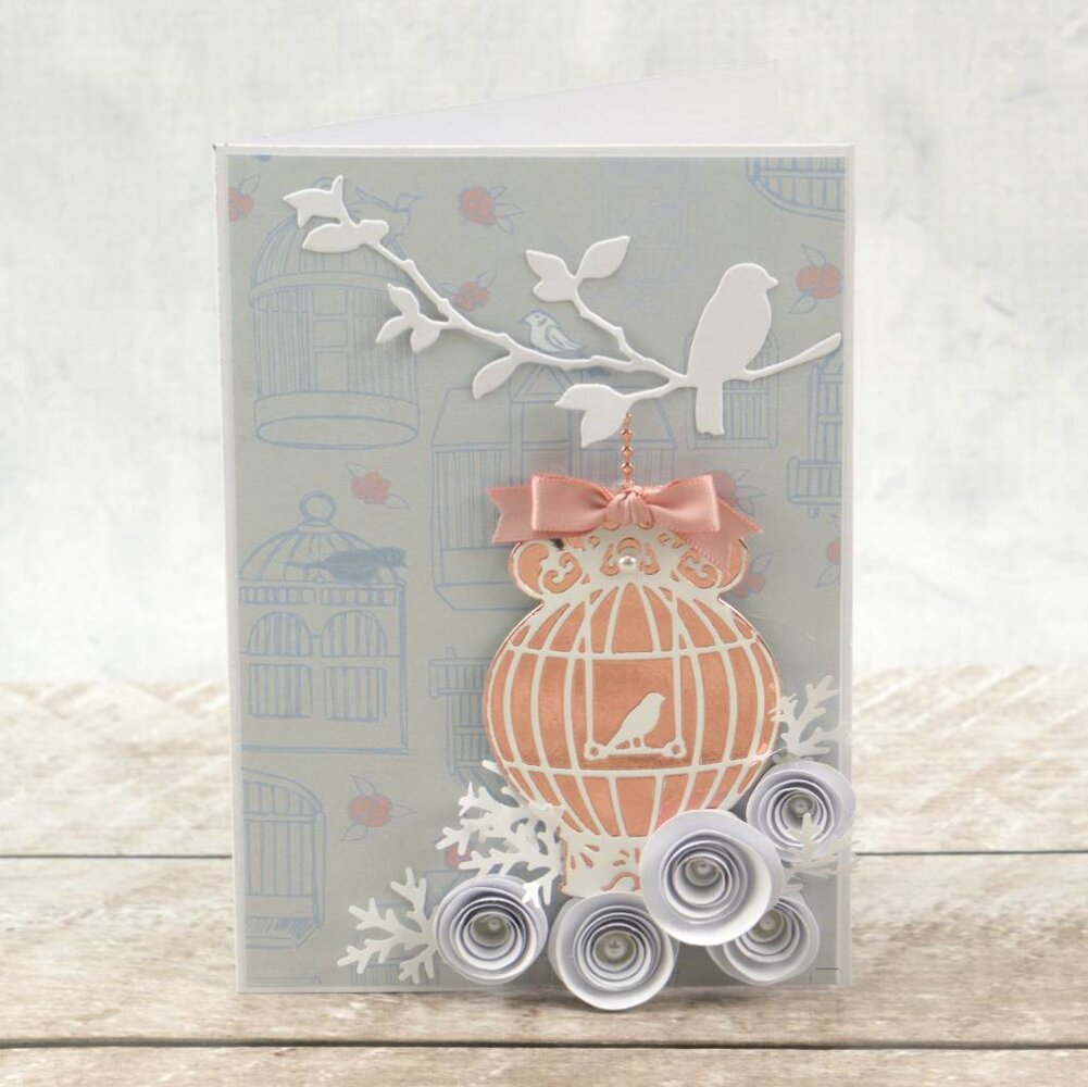 Couture Creations Hanging Cage Cut, Foil & Emboss Die (CO725846) Couture Creations Hanging Cage Cut, Foil & Emboss Die (CO725846)