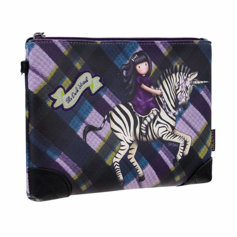 Gorjuss Tartan Accessory Pouch The Dark Streak (849GJ02)