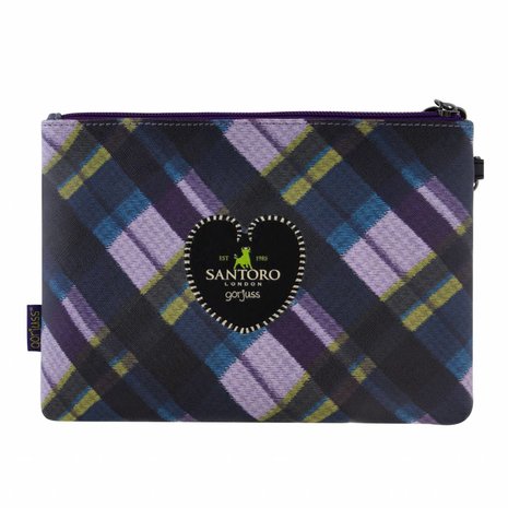 Gorjuss Tartan Accessory Pouch The Dark Streak (849GJ02)