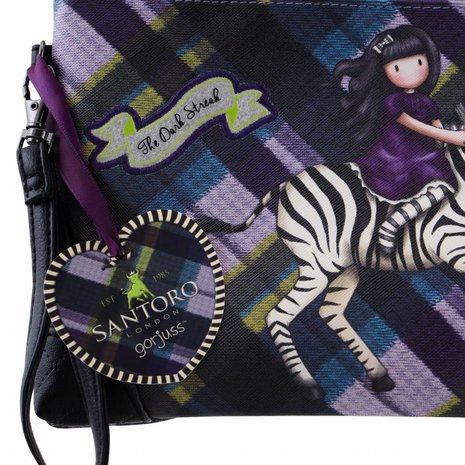 Gorjuss Tartan Accessory Pouch The Dark Streak (849GJ02)