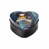 Gorjuss Tartan Ruby Heart Shaped Tin (828GJ01) Gorjuss Tartan Ruby Heart Shaped Tin (828GJ01)