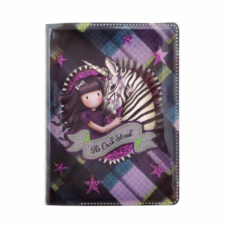 Gorjuss Tartan The Dark Streak Mini Glitter Notebook (843GJ03)