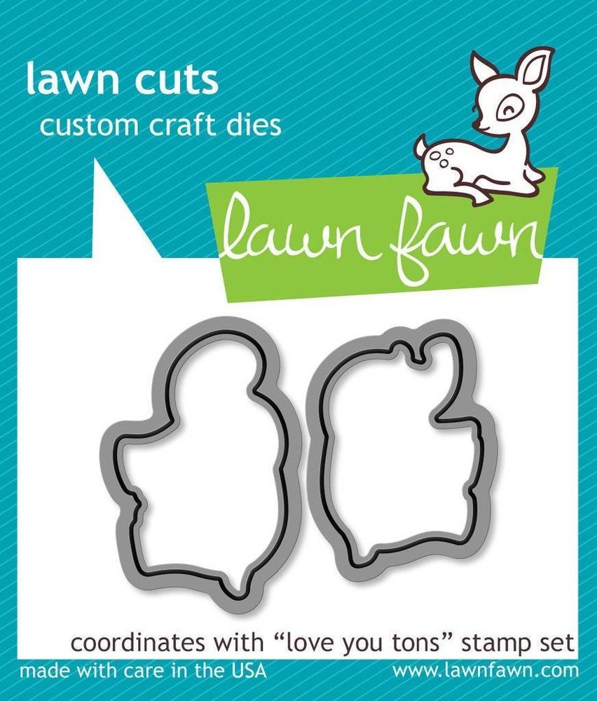Lawn Fawn Love You Tons Dies (LF600)