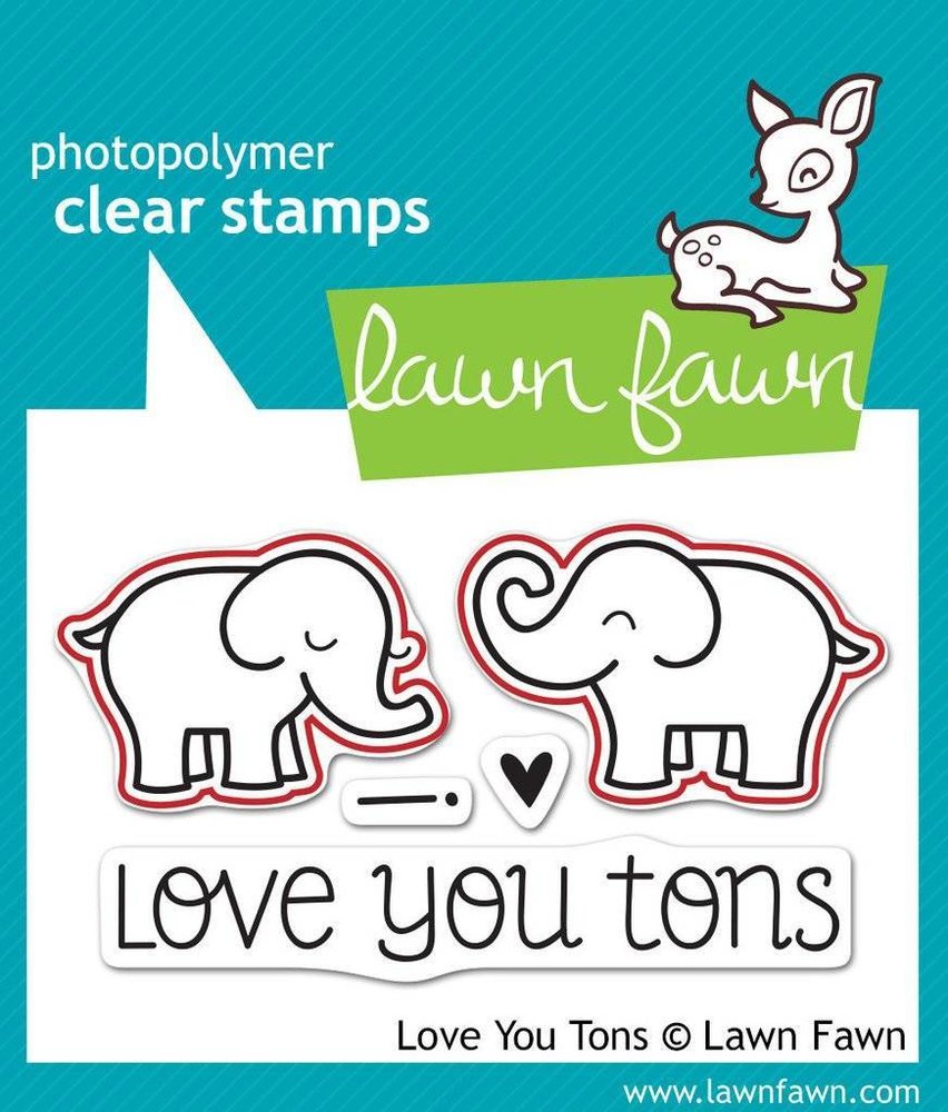 Lawn Fawn Love You Tons Dies (LF600)