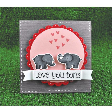 Lawn Fawn Love You Tons Dies (LF600)