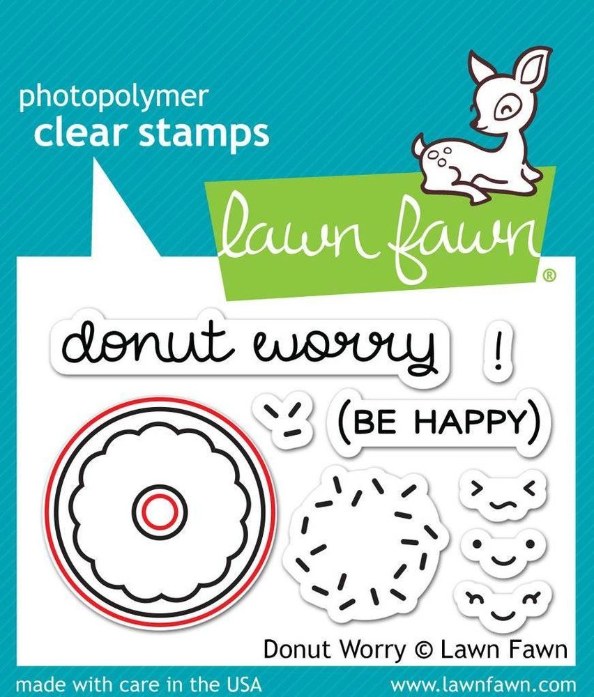 Lawn Fawn Donut Worry Die (LF1137)