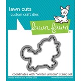 Lawn Fawn Winter Unicorn Die (LF1219)