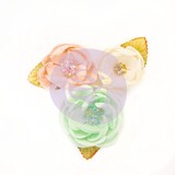 Prima Marketing Inc Santa Baby Mulberry Paper Flowers Cotton Candy Christmas (597290)*