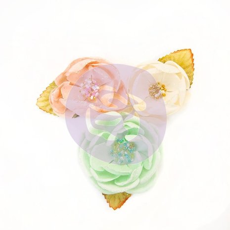 Prima Marketing Inc Santa Baby Mulberry Paper Flowers Cotton Candy Christmas (597290)