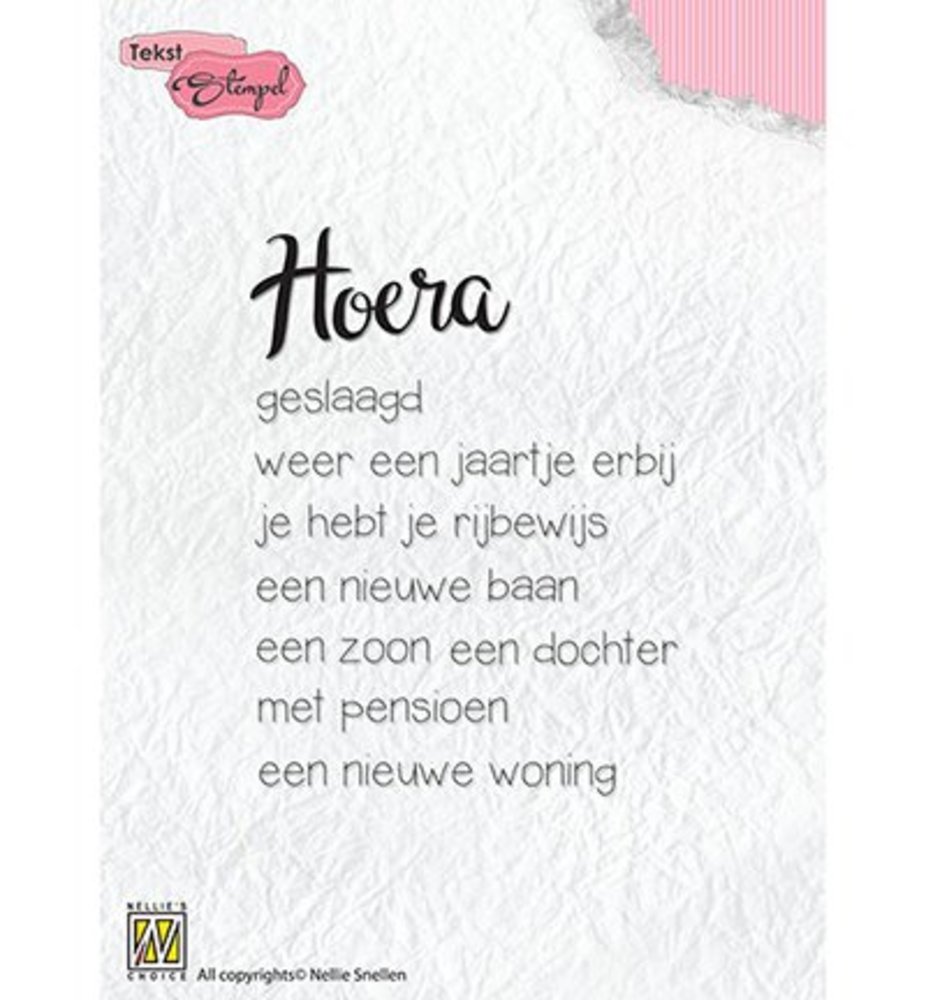 Nellie Snellen Hoera Diverse Gelegenheden Clear Stamps (DTCS018) Nellie Snellen Hoera Diverse Gelegenheden Clear Stamps (DTCS018)