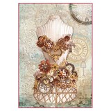 Stamperia Rice Paper A4 Clockwise Mannequin (DFSA4286)