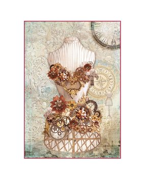 Stamperia Rice Paper A4 Clockwise Mannequin (DFSA4286) Stamperia Rice Paper A4 Clockwise Mannequin (DFSA4286)