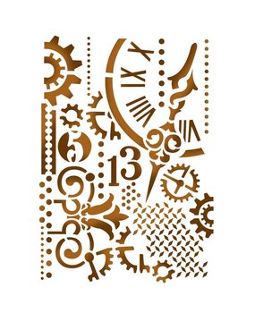 Stamperia Masking Stencil A5 Gears & Hands (KSD278) Stamperia Masking Stencil A5 Gears & Hands (KSD278)