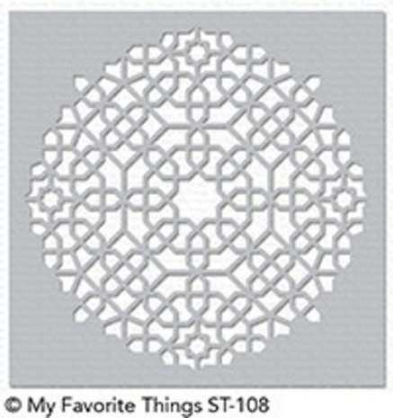 My Favorite Things Moroccan Mosaic Stencil (ST-108) My Favorite Things Moroccan Mosaic Stencil (ST-108)