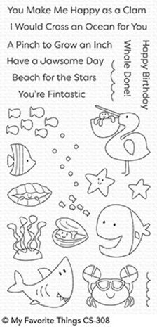 My Favorite Things Beach Buds Clear Stamps (CS-308)