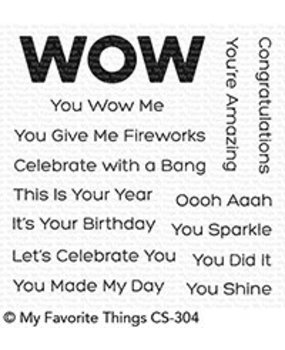 My Favorite Things You Wow Me Clear Stamps (CS-304)