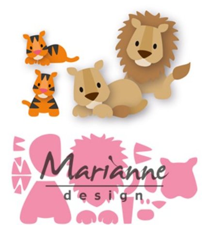 Marianne Design Collectable Eline's Lion Tiger (COL1455) Marianne Design Collectable Eline's Lion Tiger (COL1455)