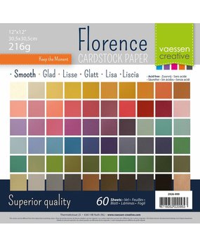 Vaessen Creative Florance Cardstock Glad Assortment 12x12 Inch (2926-999)