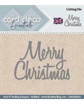 Card Deco Snijmal Merry Christmas (CDECD0003)