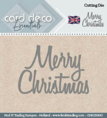 Card Deco Snijmal Merry Christmas (CDECD0003)